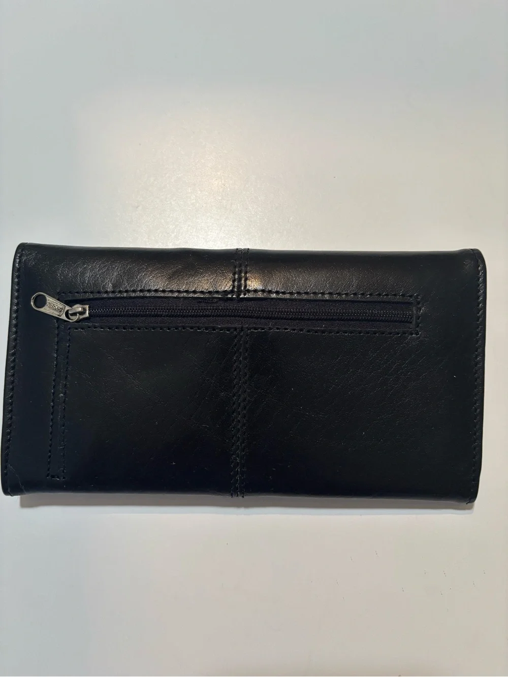 Mods Italia Paolo Piccolo Two-Tone Black and Burgundy Leather Wallet